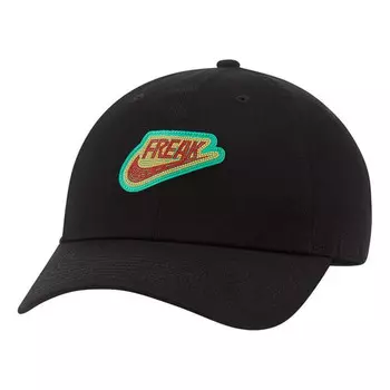 Бейсболка freak giannis heritage86 cap 'black green orange' Nike, черный