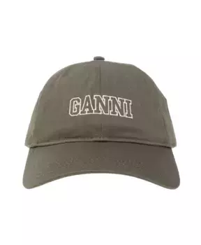 Бейсболка Ganni, зеленый