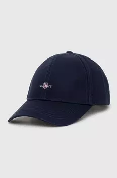Бейсболка Gant из хлопка, темно-синий