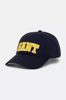 Бейсболка Gant из хлопка, темно-синий
