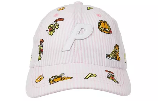 Бейсболка Garfield P 6 Panel PALACE, розовый/белый