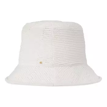 Бейсболка gg cable knit fedora 'ivory' Gucci, белый