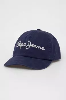 Бейсболка Gilbert из хлопка Pepe Jeans, темно-синий