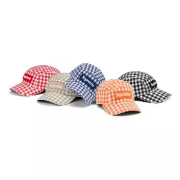Бейсболка gingham camp cap 'multi-color' Supreme, мультиколор