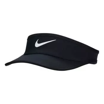 Бейсболка (GS) Nike Dri-FIT Ace Featherlight Visor 'Black White', черный