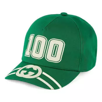 Бейсболка Gucci 100 Baseball Velcro Strap Cap 'Green', зеленый