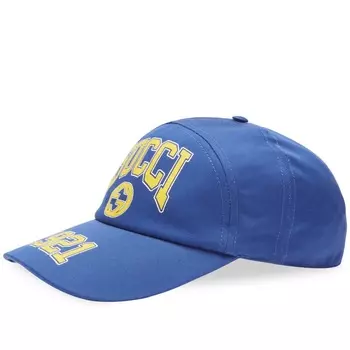 Бейсболка Gucci College Baseball, цвет Blue & Crop