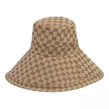 Бейсболка Gucci GG Canvas Wide Brim Hat 'Beige/Ebony', бежевый