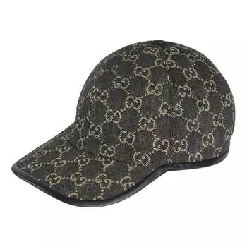 Бейсболка Gucci GG Denim Baseball Hat 'Black Grey', серый