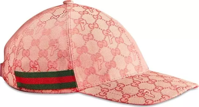 Бейсболка Gucci x Palace GG-P Canvas Baseball Hat Pale Pink