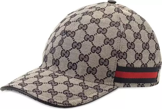 Бейсболка Gucci x Palace GG-P Canvas Baseball Hat Pale Blue, синий