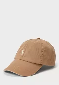 Бейсболка HAT Polo Ralph Lauren, коричневый