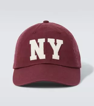 Бейсболка хлопковая с логотипом Polo Ralph Lauren, Red Wine