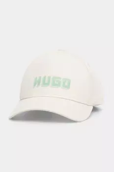 Бейсболка HUGO из хлопка, бежевый