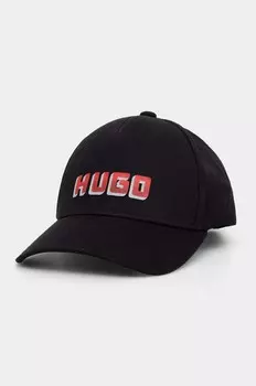 Бейсболка HUGO из хлопка, черный