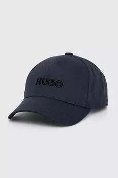 Бейсболка HUGO из хлопка Hugo, темно-синий