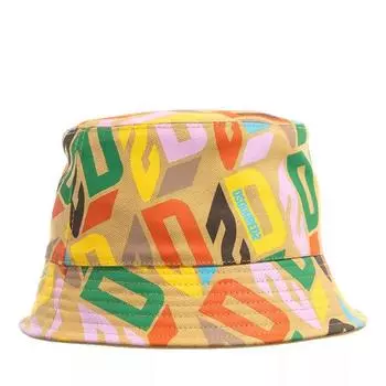 Бейсболка hunting hat canvas monogram Dsquared2, мультиколор