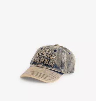 Бейсболка из денима Dias arch stach Daily Paper, коричневый