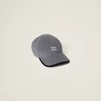 Бейсболка из флиса Miu Miu, серый