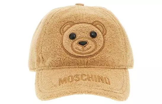 Бейсболка из флиса с вышитым логотипом MOSCHINO