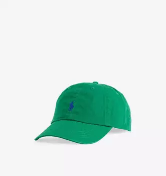 Бейсболка из хлопчатобумажной саржи с фирменной вышивкой Polo Ralph Lauren, зеленый