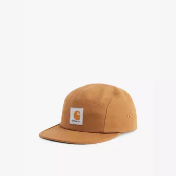Бейсболка из хлопчатобумажной ткани с нашивкой-логотипом Backley Carhartt Wip, коричневый
