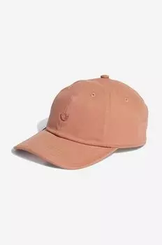 Бейсболка из хлопка adidas Originals, оранжевый