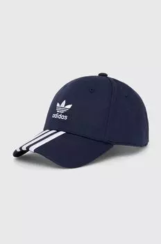 Бейсболка из хлопка adidas Originals, темно-синий