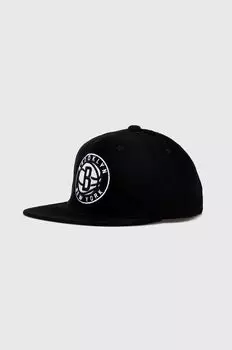 Бейсболка из хлопка BROOKLYN NETS Mitchell&Ness, черный