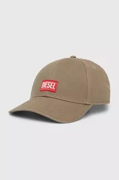 Бейсболка из хлопка Diesel, зеленый