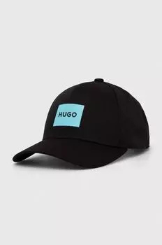 Бейсболка из хлопка Hugo, черный