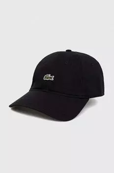 Бейсболка из хлопка Lacoste, черный