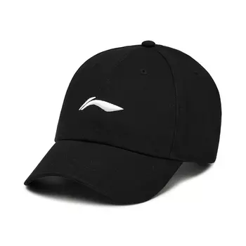 Бейсболка из хлопка LiNing Sports Life Collection, спортивная кепка унисекс, черная