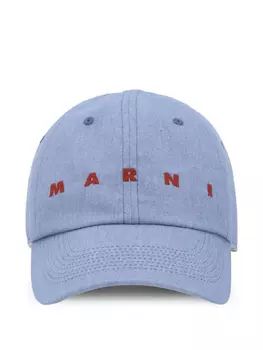 Бейсболка из хлопка Marni, синий