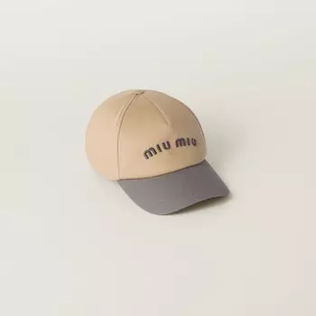 Бейсболка из хлопка Miu Miu, мультиколор