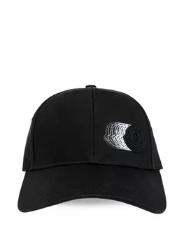 Бейсболка из хлопка Moncler, черный