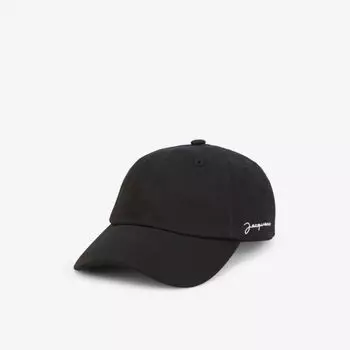 Бейсболка из хлопка с фирменной вышивкой La Casquette Jacquemus, черный