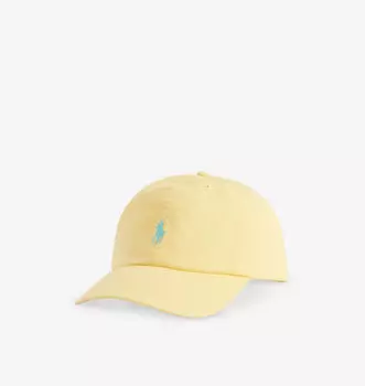 Бейсболка из хлопка с фирменной вышивкой Polo Ralph Lauren, желтый