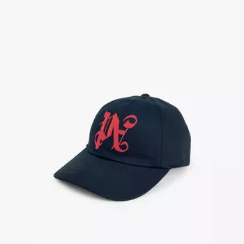 Бейсболка из хлопка с вышитым логотипом Palm Angels, черный
