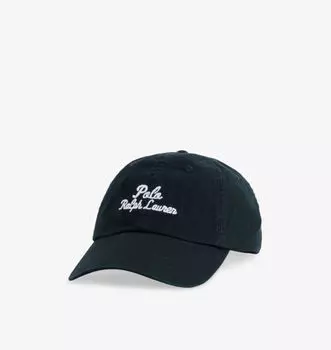 Бейсболка из хлопка с вышитым логотипом Polo Ralph Lauren, черный