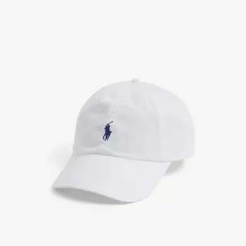 Бейсболка из хлопка с вышитым логотипом Pony Polo Ralph Lauren, белый