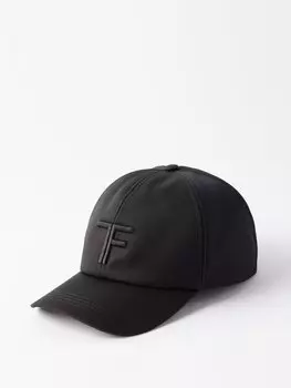 Бейсболка из хлопка с вышитым логотипом Tom Ford, черный