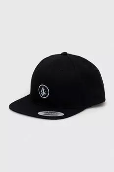 Бейсболка из хлопка Volcom, черный