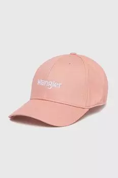 Бейсболка из хлопка Wrangler, розовый