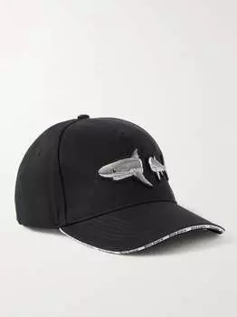Бейсболка из хлопкового твила PALM ANGELS, черный