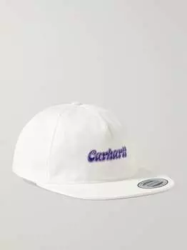 Бейсболка из хлопкового твила с вышитым логотипом Liquid Script CARHARTT WIP, белый