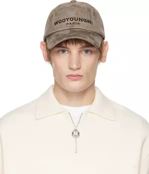 Бейсболка из искусственной замши WOOYOUNGMI