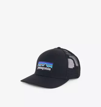 Бейсболка из органического хлопка с логотипом P-6 Trucker Brand-Patch Patagonia, черный