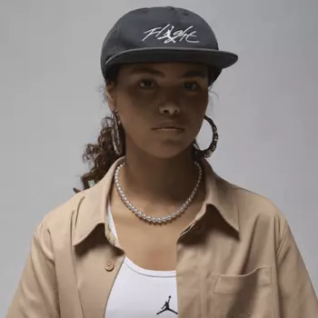 Бейсболка Jordan Flight Pro Unstructured 5-Panel Cap, черный/белый