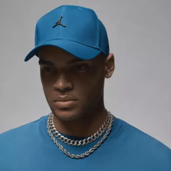 Бейсболка Jordan Rise Cap Adjustable Hat, цвет Industrial Blue/Gunmetal